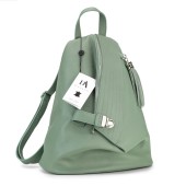 Rucsac dama piele naturala DiAmanti Ines Verde Salvie